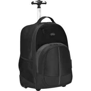 Black Targus 16" Compact Rolling Backpack | 36798BSOT